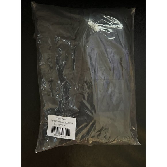 New Taylor Swift The Eras Tour Black Hoodie Official Merch Size Large *In Hand* - Picture 7 of 9